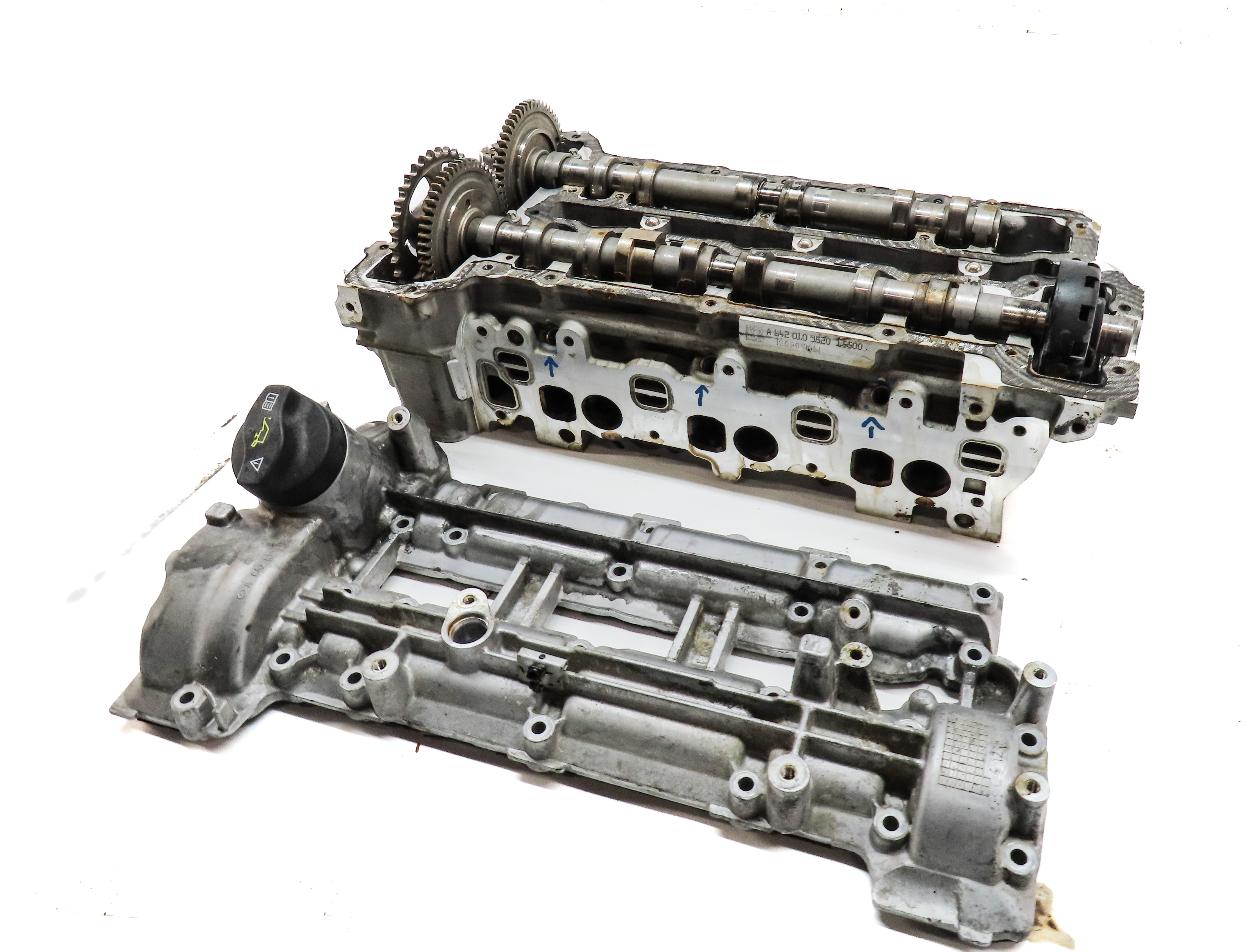 12-15 MERCEDES GL350 ML350 S350 (W166 X166 W221) 3.0L DIESEL RIGHT CYLINDER HEAD — exact item pictured